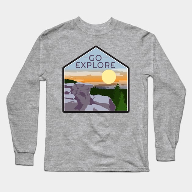 WV Dolly Sods Souvenir Long Sleeve T-Shirt by Get Hopped Apparel